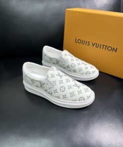 LV 高仿灰白滿印懶人鞋 輕便舒適款