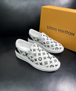 LV 一比一黑白滿印懶人鞋 百搭時尚款