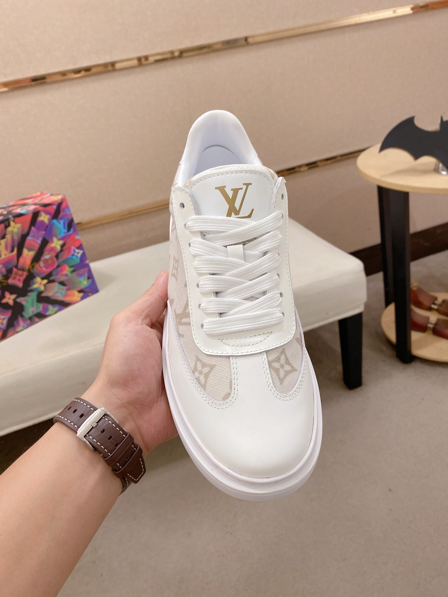 LV 一比一 白色Monogram低筒運動鞋 清爽百搭｜歐美奢侈品精品推薦