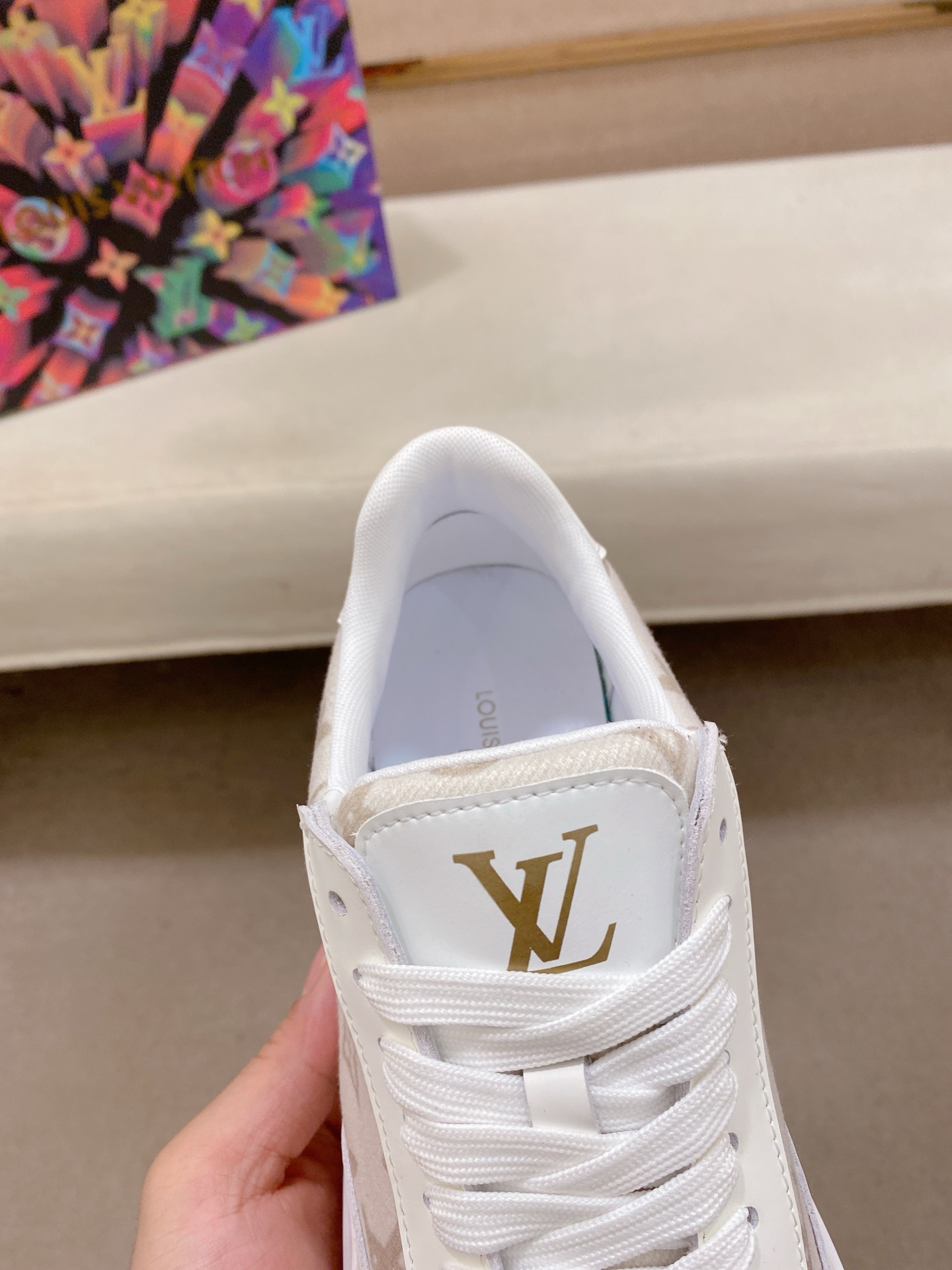 LV 一比一 白色Monogram低筒運動鞋 清爽百搭｜歐美奢侈品精品推薦