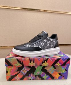 LV 高仿 黑灰Monogram低筒運動鞋 潮流百搭