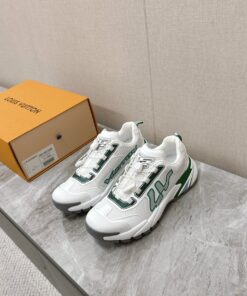 LV 一比一 白綠運動鞋 清新百搭潮流款