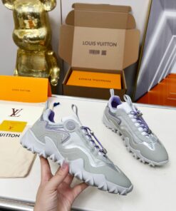 LV 一比一 灰紫運動鞋 拼接厚底舒適款