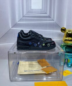 LV 原單 Trainer 黑色運動鞋 彩色 Monogram 潮流款