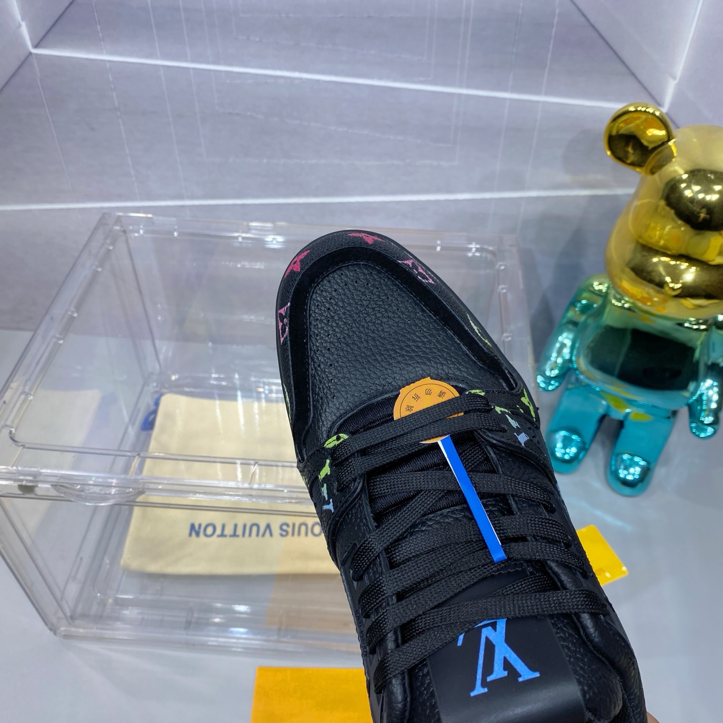 LV 原單 Trainer 黑色運動鞋 彩色 Monogram 潮流款｜歐美奢侈品精品推薦