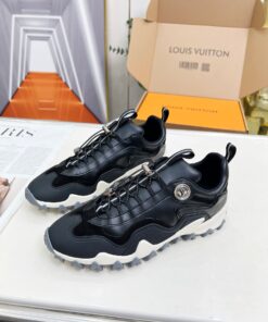 LV 一比一黑白運動鞋 男士拼色潮流舒適鞋款