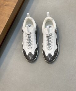 LV 一比一運動鞋 黑白老花拼接休閒款