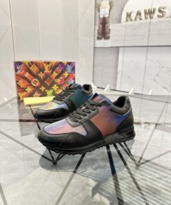 LV 原單彩虹漸變運動鞋 男士時尚百搭款