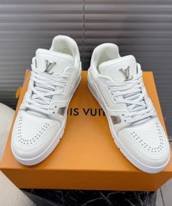 LV 一比一白色低筒運動鞋 簡約百搭舒適款