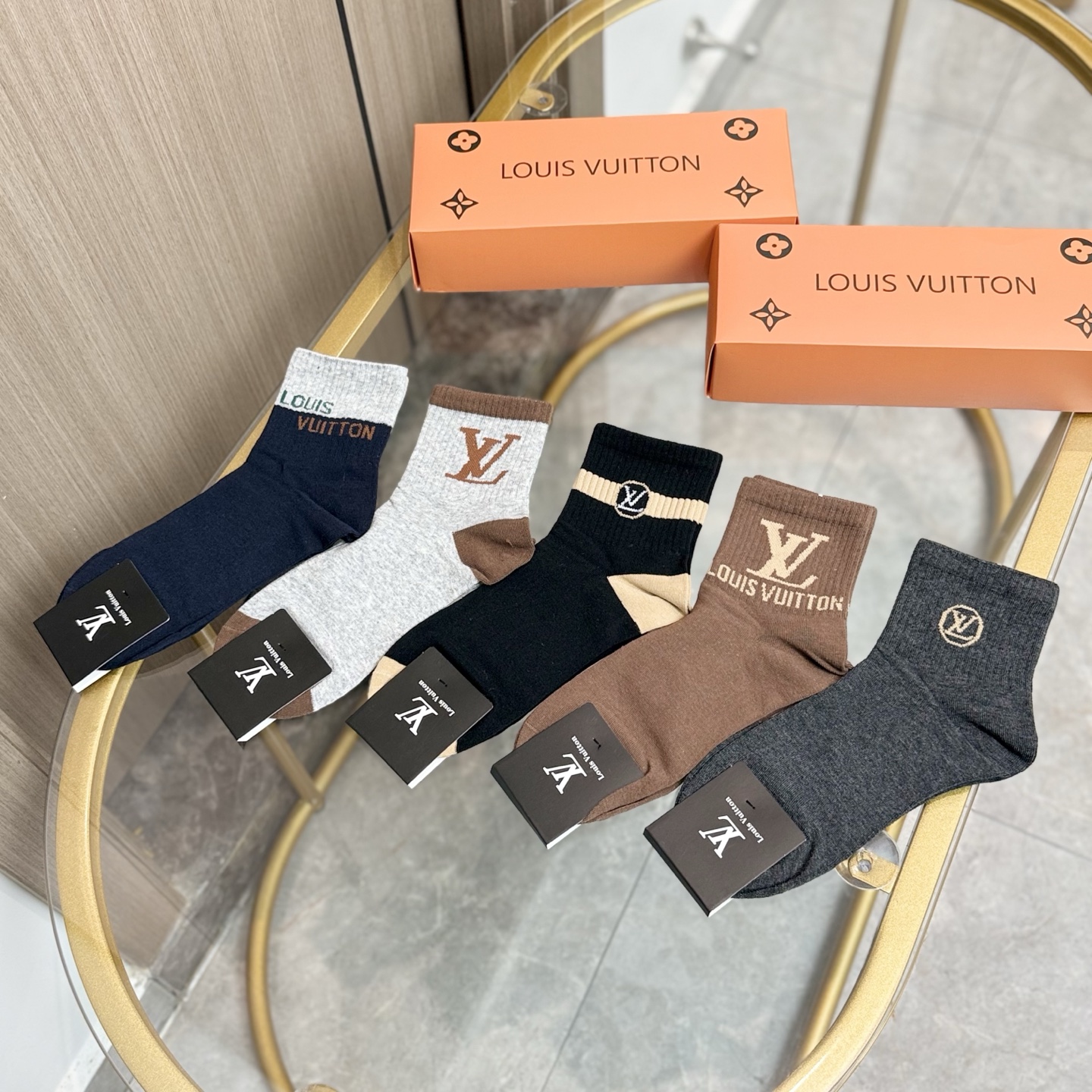 LV 一比一襪子 經典Logo百搭休閒舒適款｜歐美奢侈品精品推薦
