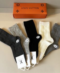 LV 原單襪子 經典Logo針織舒適保暖款