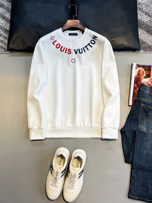 LV 一比一白色圓領衛衣 簡約百搭時尚單品