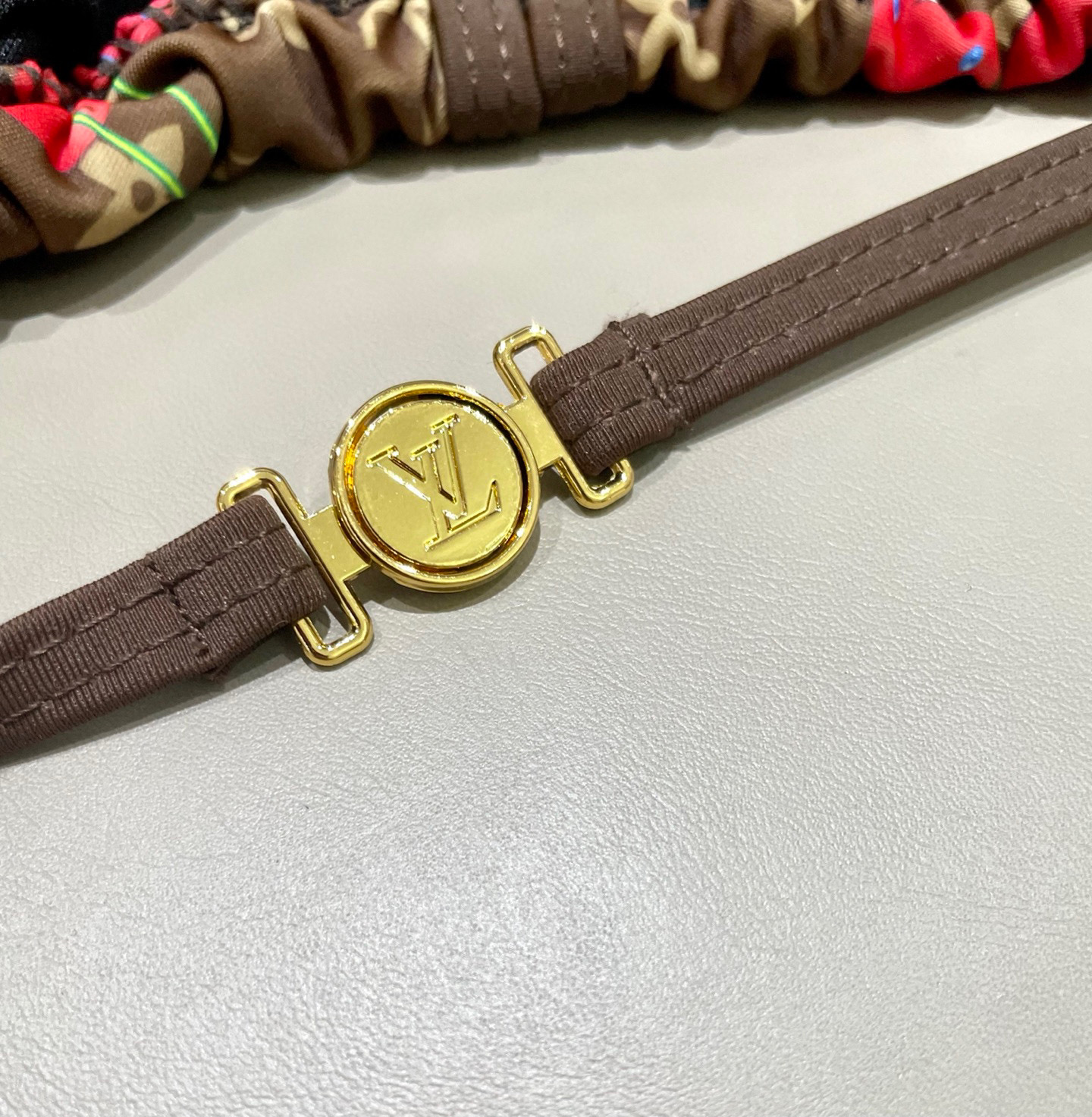 LV 一比一比基尼 棕色櫻桃印花金扣時尚款｜歐美奢侈品精品推薦