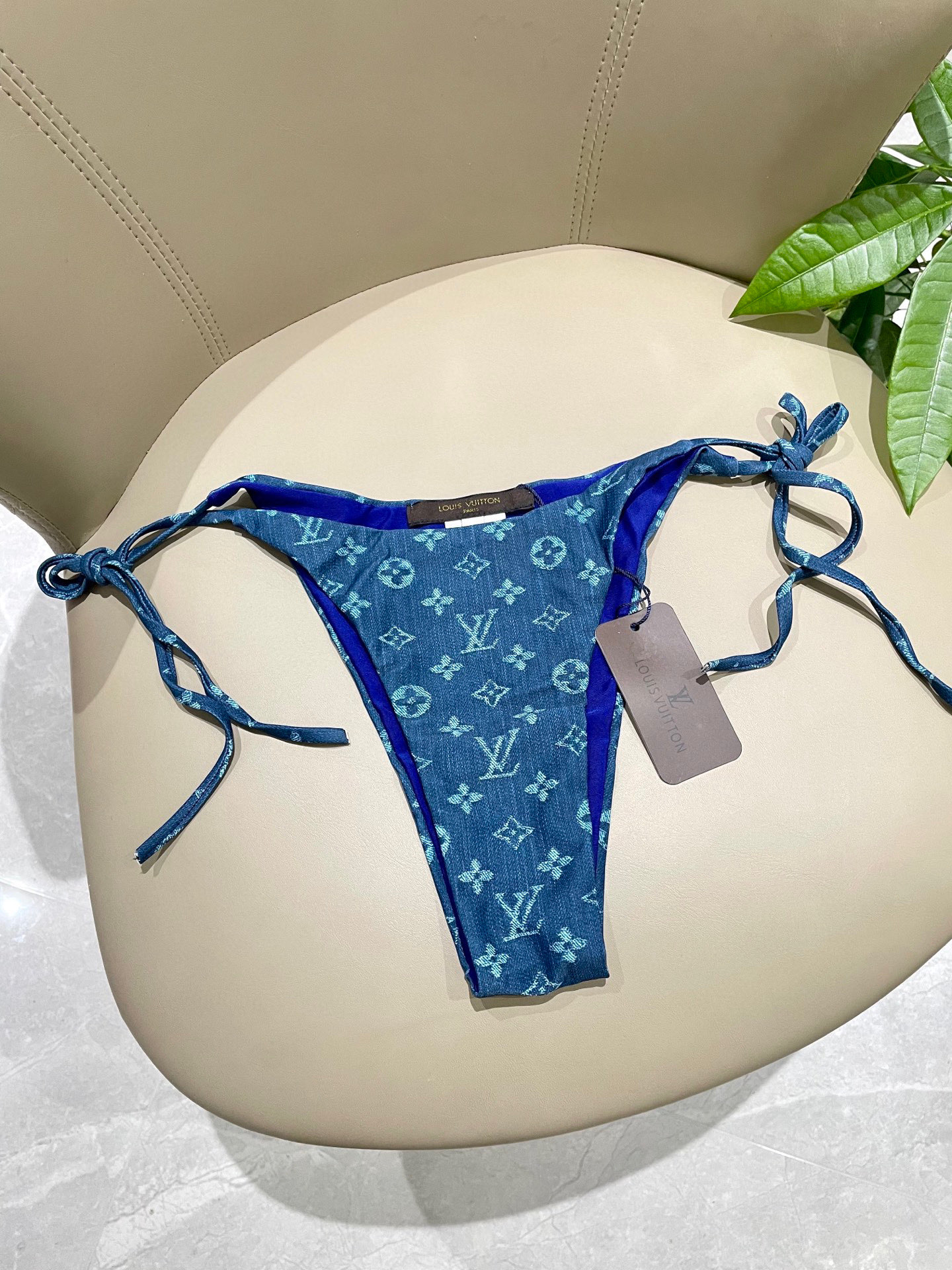 LV 原單泳裝 經典藍色Monogram比基尼｜歐美奢侈品精品推薦