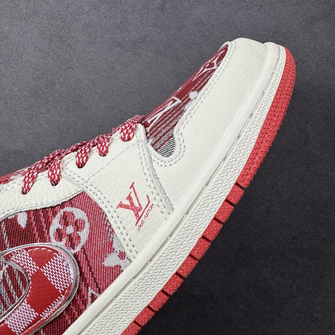 LV 高仿 紅白拼接低幫運動鞋 潮流設計款｜歐美奢侈品精品推薦