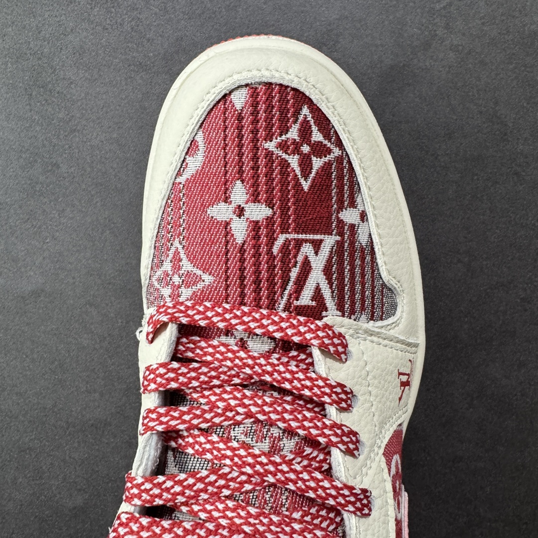 LV 高仿 紅白拼接低幫運動鞋 潮流設計款｜歐美奢侈品精品推薦