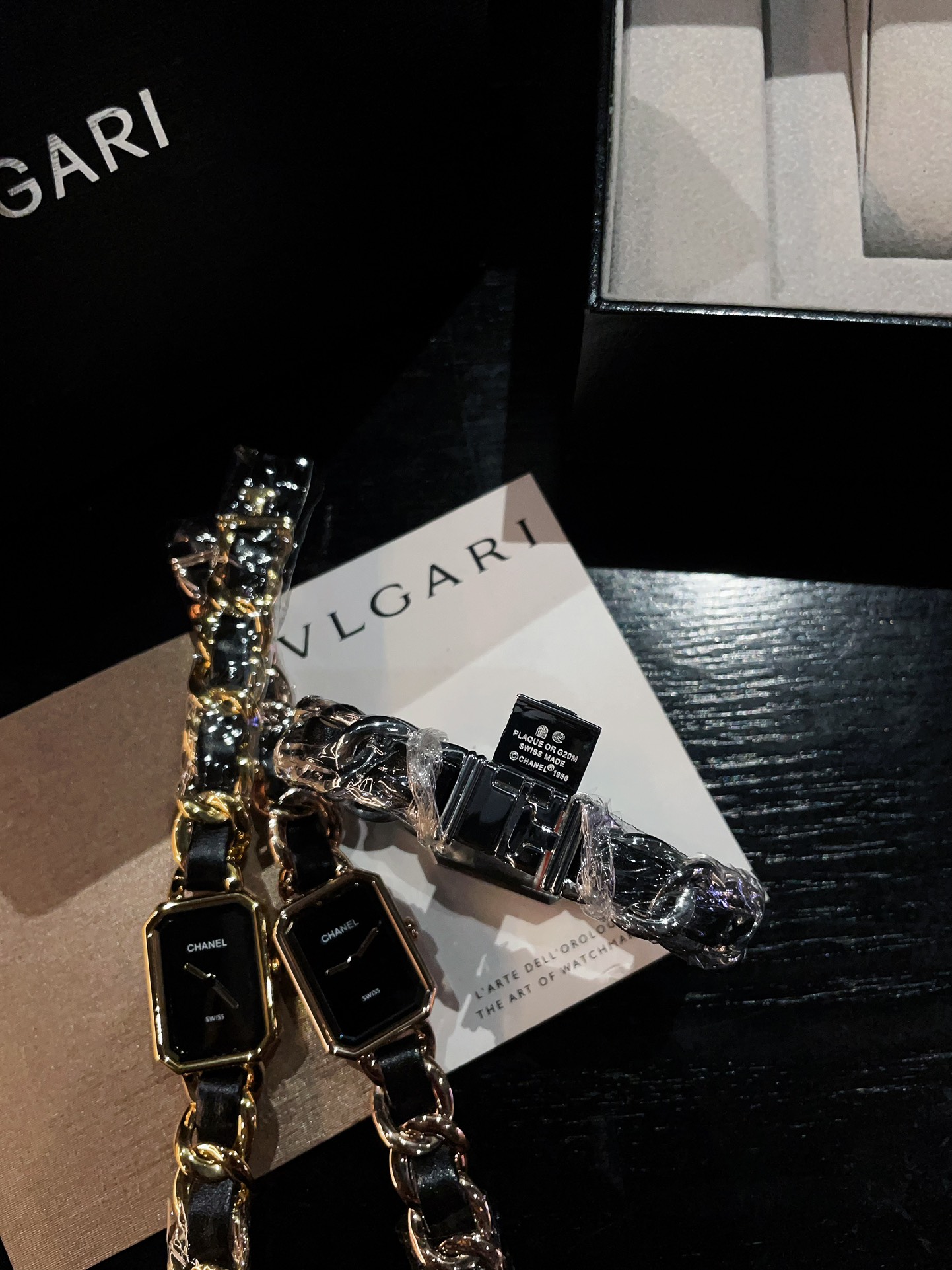 CHANEL Première 鏈帶高仿女錶 黑面金邊優雅款｜歐美奢侈品精品推薦