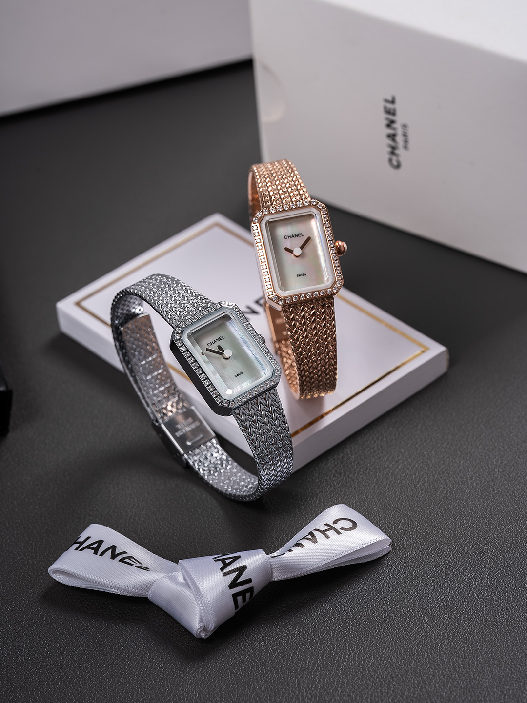 CHANEL Première 銀邊一比一女錶 黑面鏈帶設計｜歐美奢侈品精品推薦