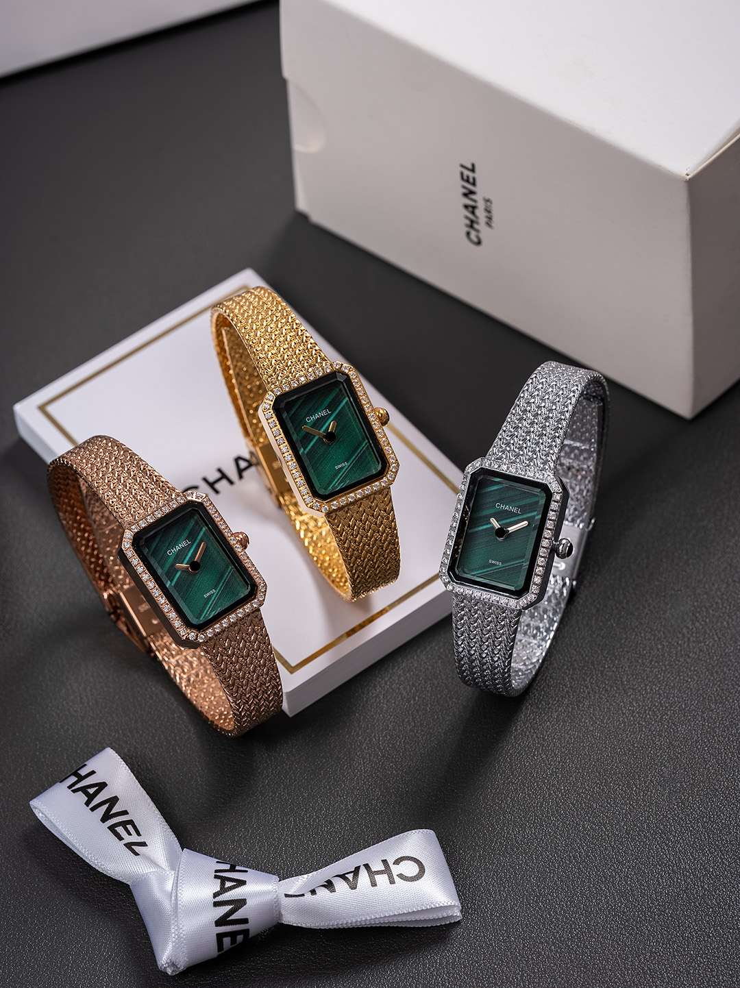 CHANEL Première 銀邊一比一女錶 黑面鏈帶設計｜歐美奢侈品精品推薦