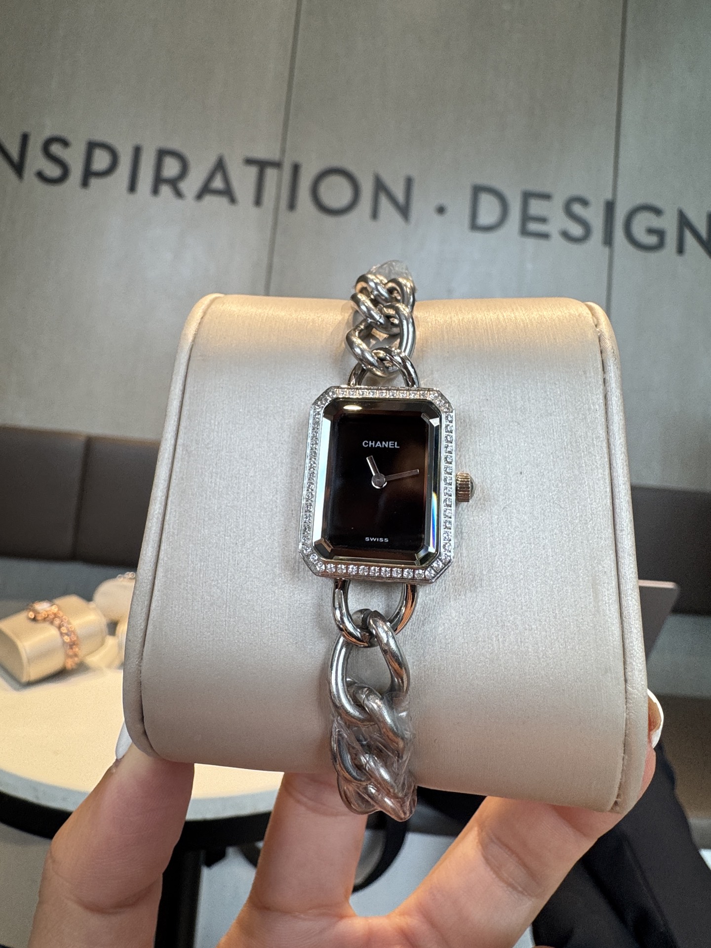 CHANEL Première 鏈帶鑲鑽A貨女錶 白面銀鏈優雅款｜歐美奢侈品精品推薦