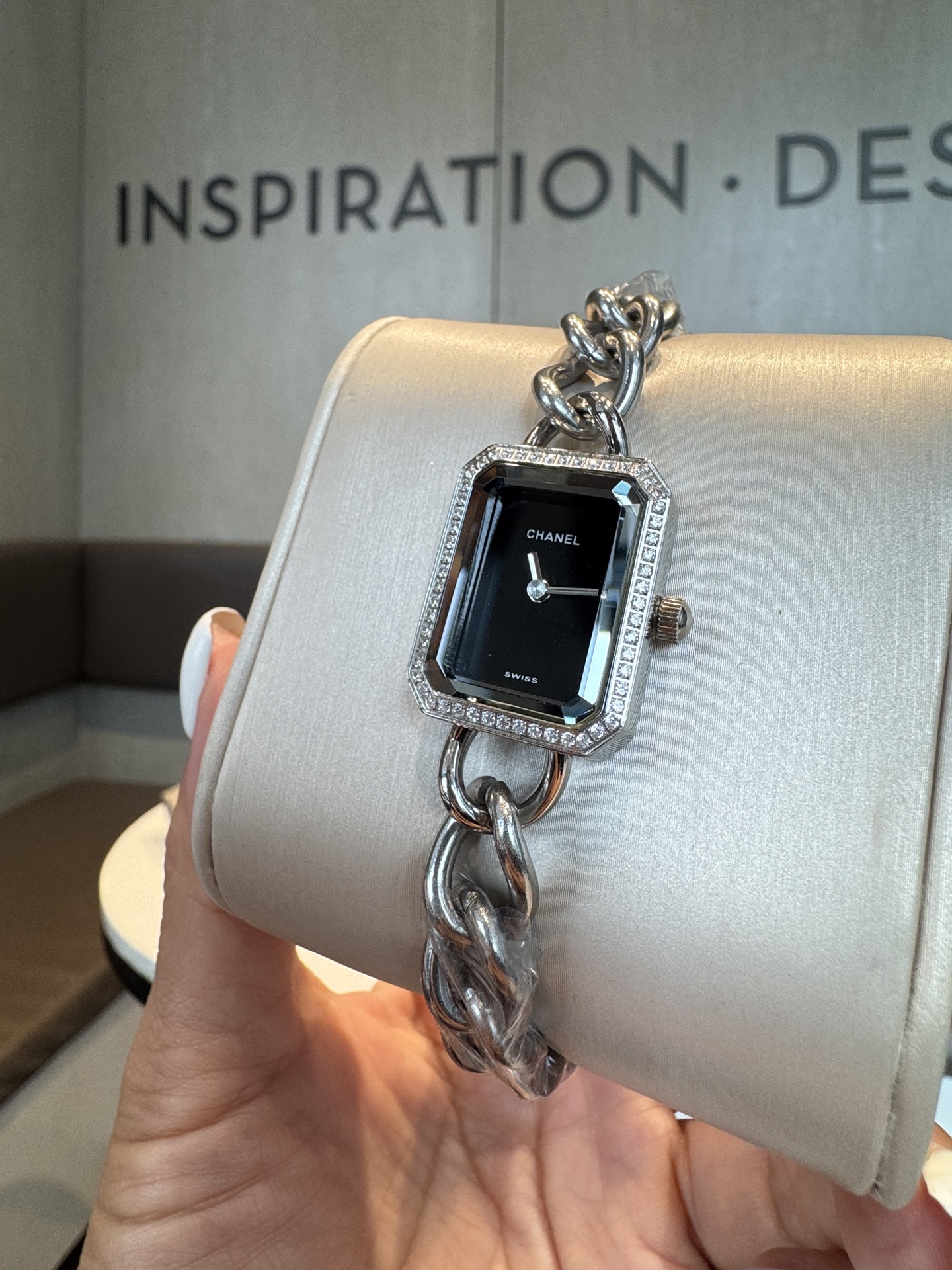 CHANEL Première 鏈帶鑲鑽A貨女錶 白面銀鏈優雅款｜歐美奢侈品精品推薦