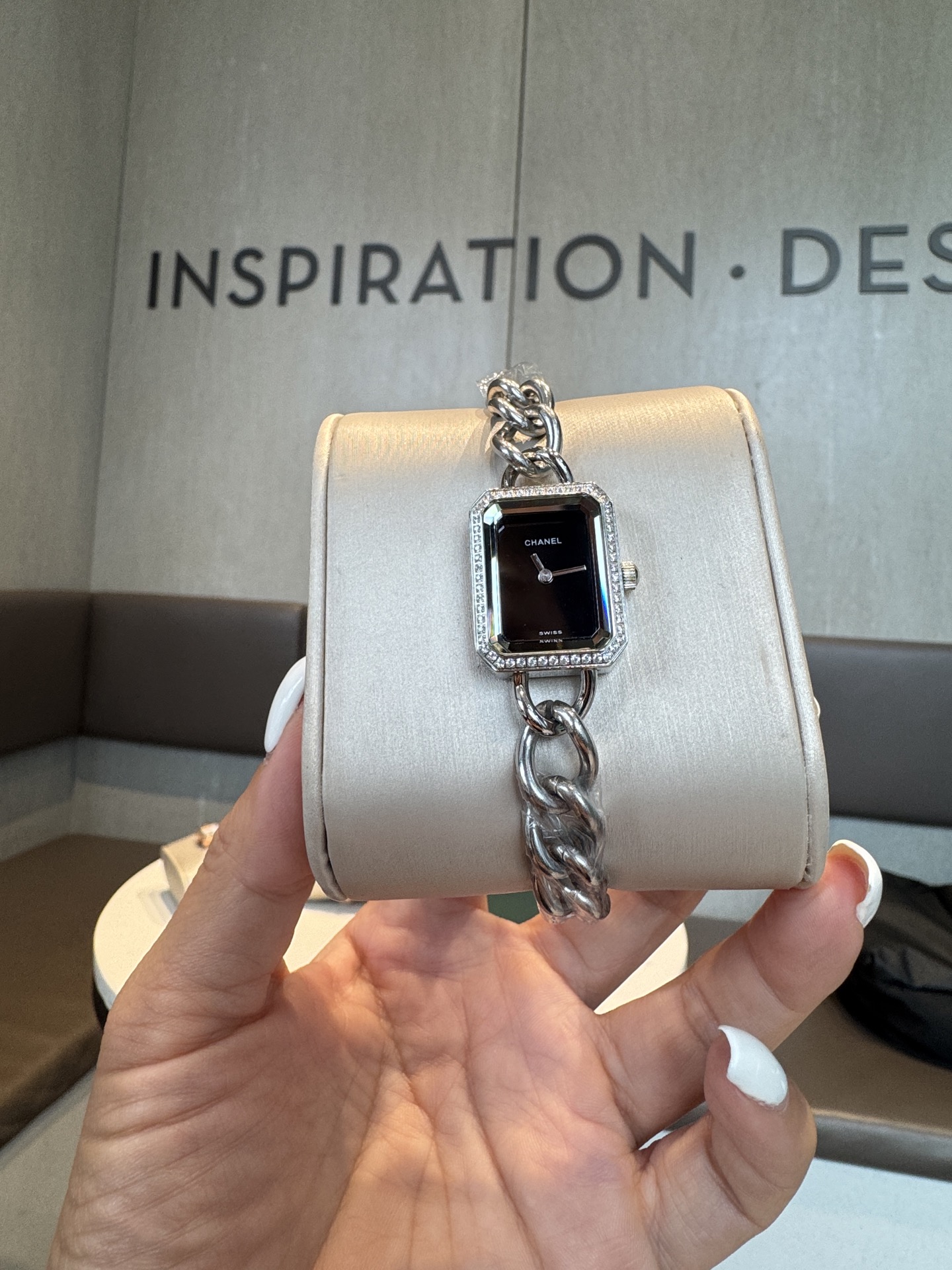 CHANEL Première 鏈帶鑲鑽A貨女錶 白面銀鏈優雅款｜歐美奢侈品精品推薦