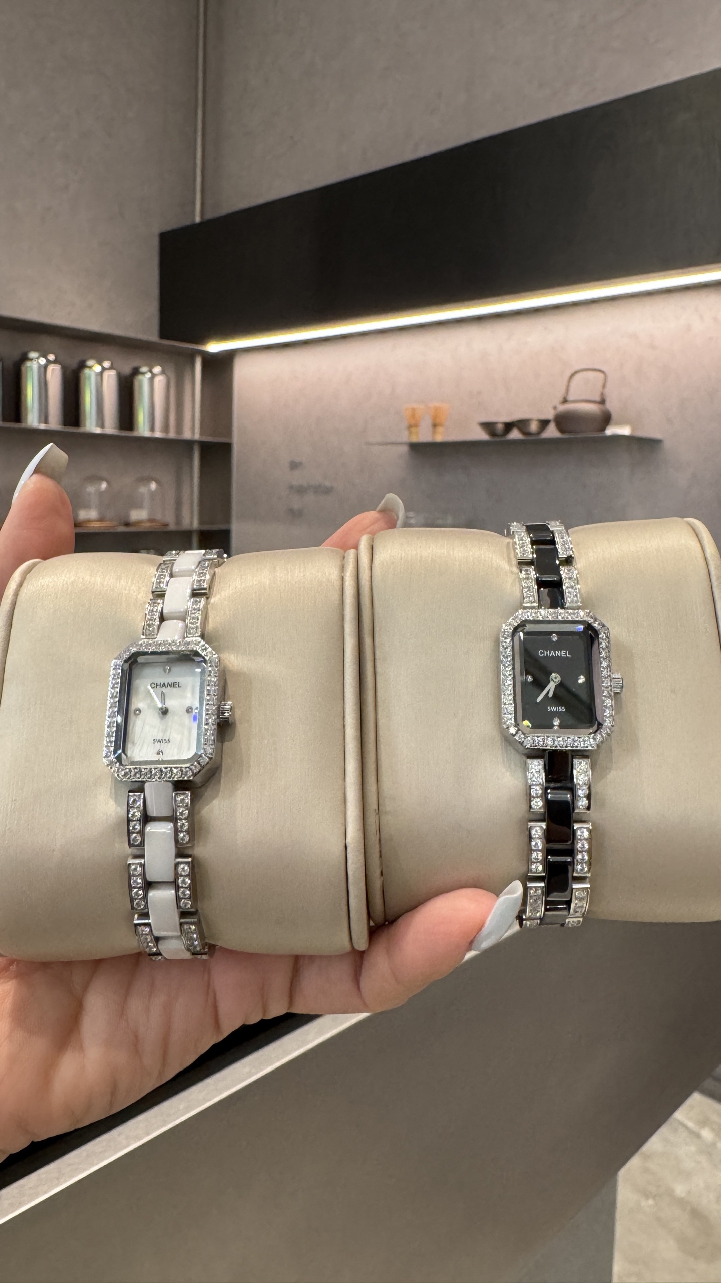 CHANEL Première 原單白陶瓷鑽圈女錶 珍珠貝面典藏款｜歐美奢侈品精品推薦