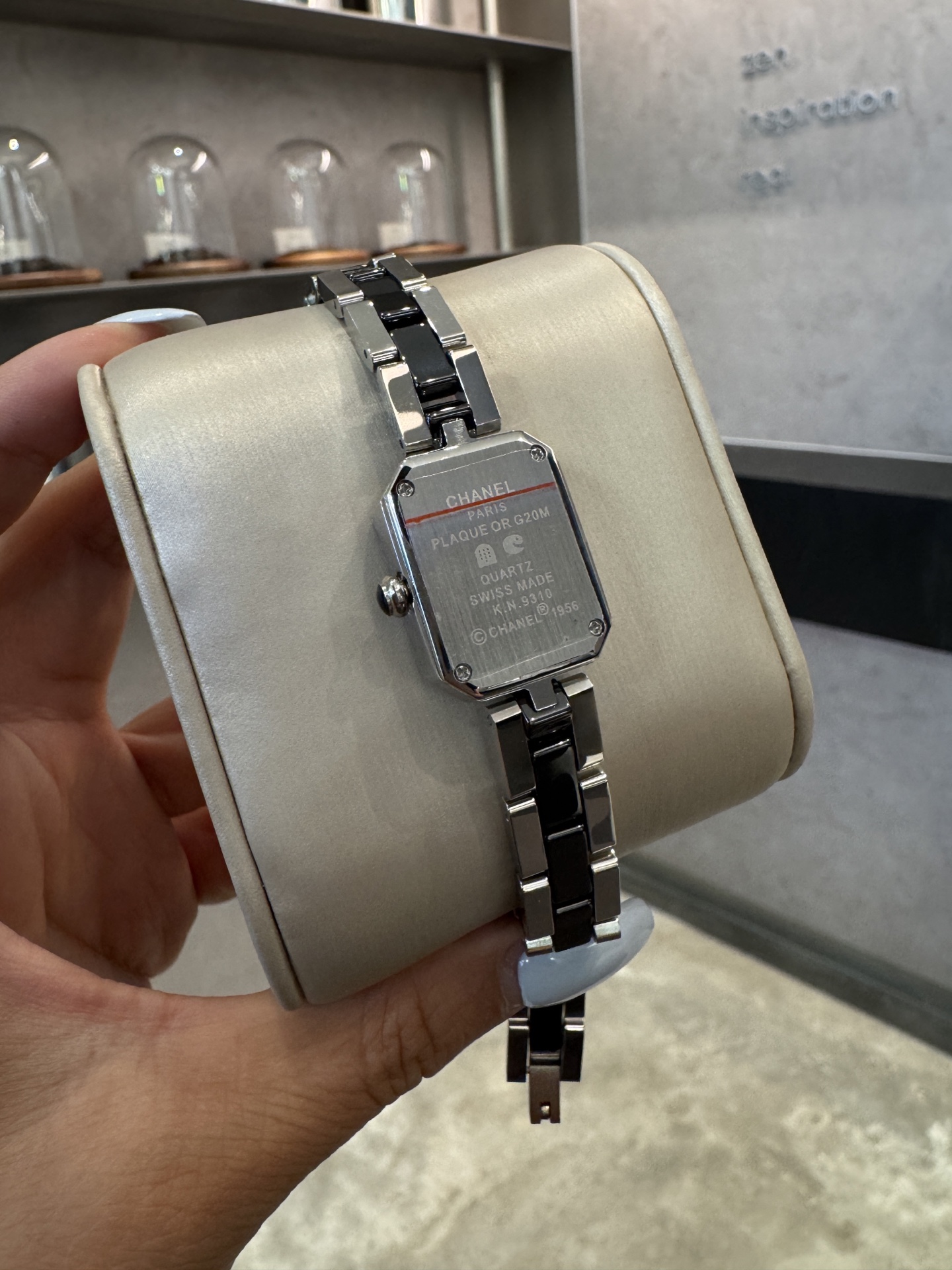 CHANEL Première 高仿黑面銀鏈女錶 經典八角設計｜歐美奢侈品精品推薦