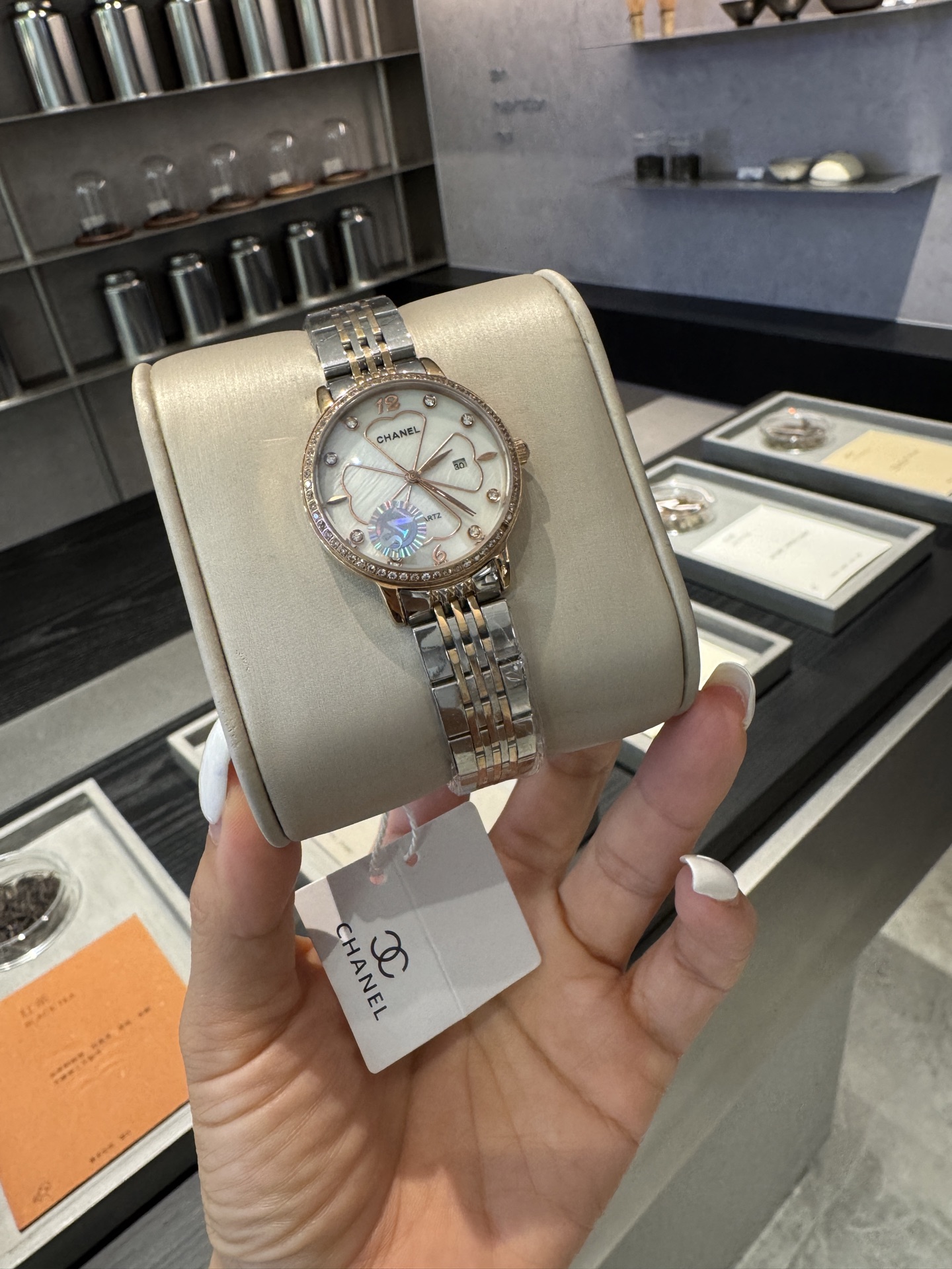 CHANEL Première 一比一貝母面女錶 金鋼雙色設計