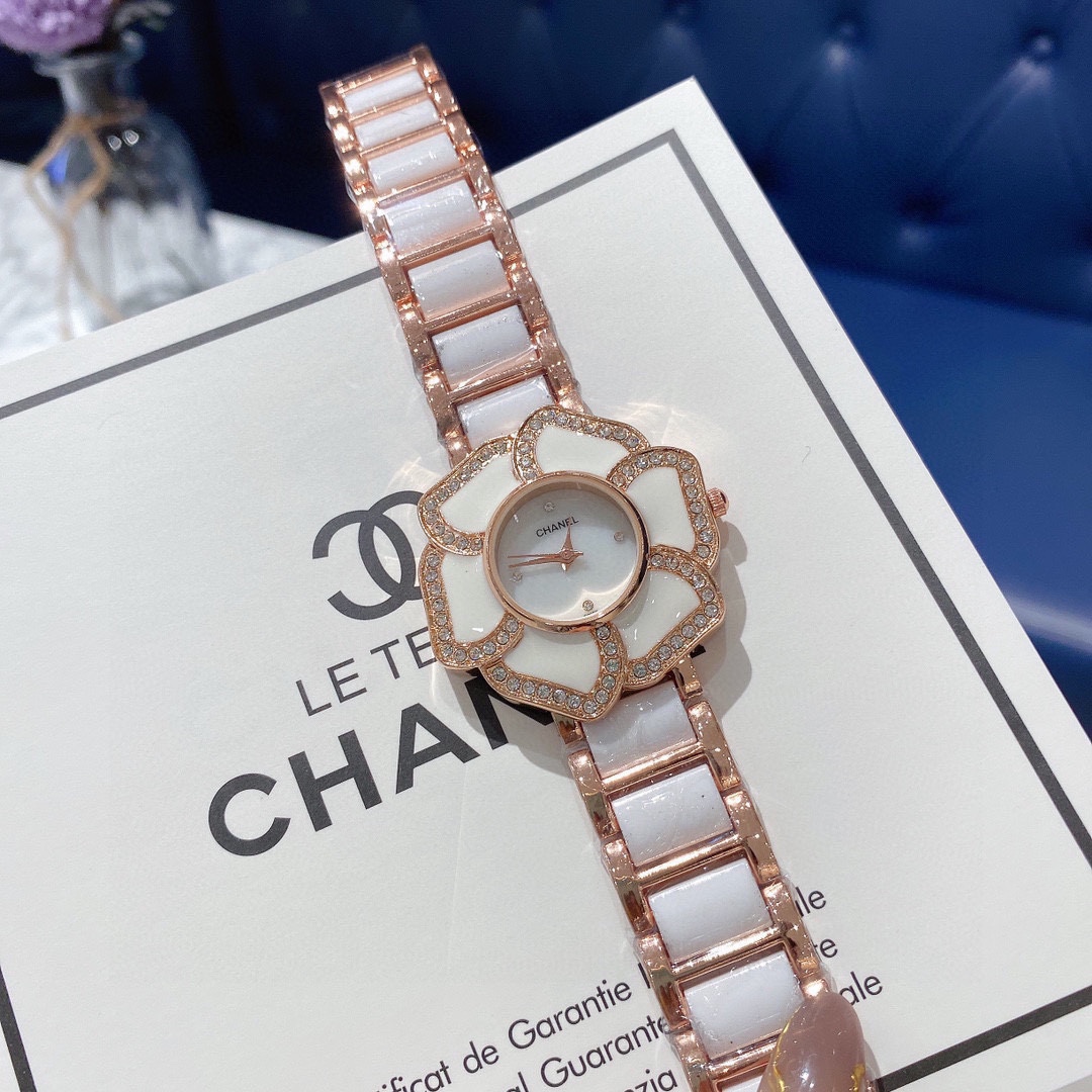 CHANEL Première原單山茶花女錶 玫瑰金陶瓷鏈帶鑽飾｜歐美奢侈品精品推薦