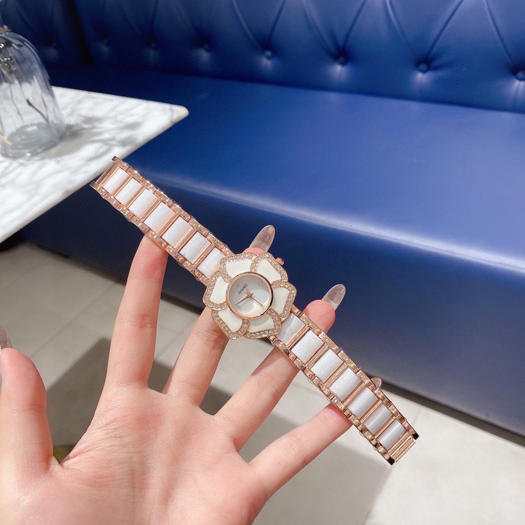 CHANEL Première原單山茶花女錶 玫瑰金陶瓷鏈帶鑽飾｜歐美奢侈品精品推薦