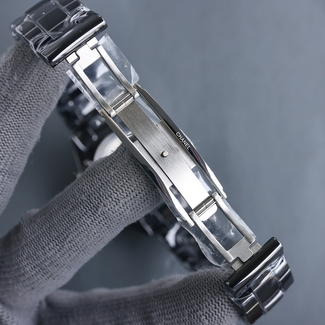 CHANEL J12 高仿黑陶瓷女錶 鑽刻度自動機芯｜歐美奢侈品精品推薦