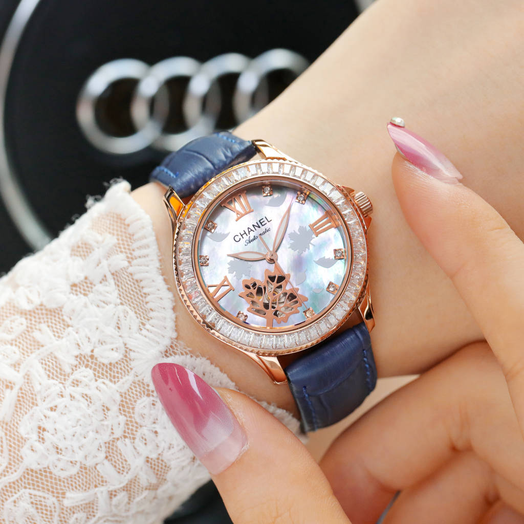 CHANEL Première山茶花鏤空玫瑰金女錶 高仿自動機芯奢華款｜歐美奢侈品精品推薦