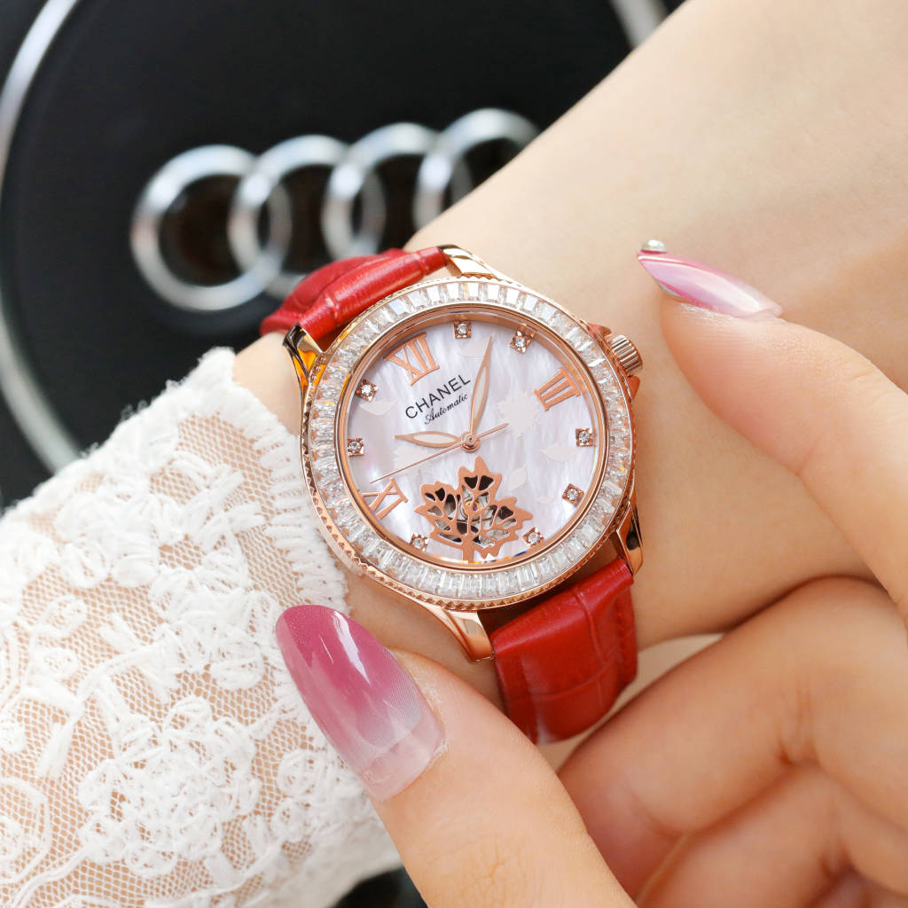 CHANEL Première山茶花鏤空玫瑰金女錶 高仿自動機芯奢華款｜歐美奢侈品精品推薦