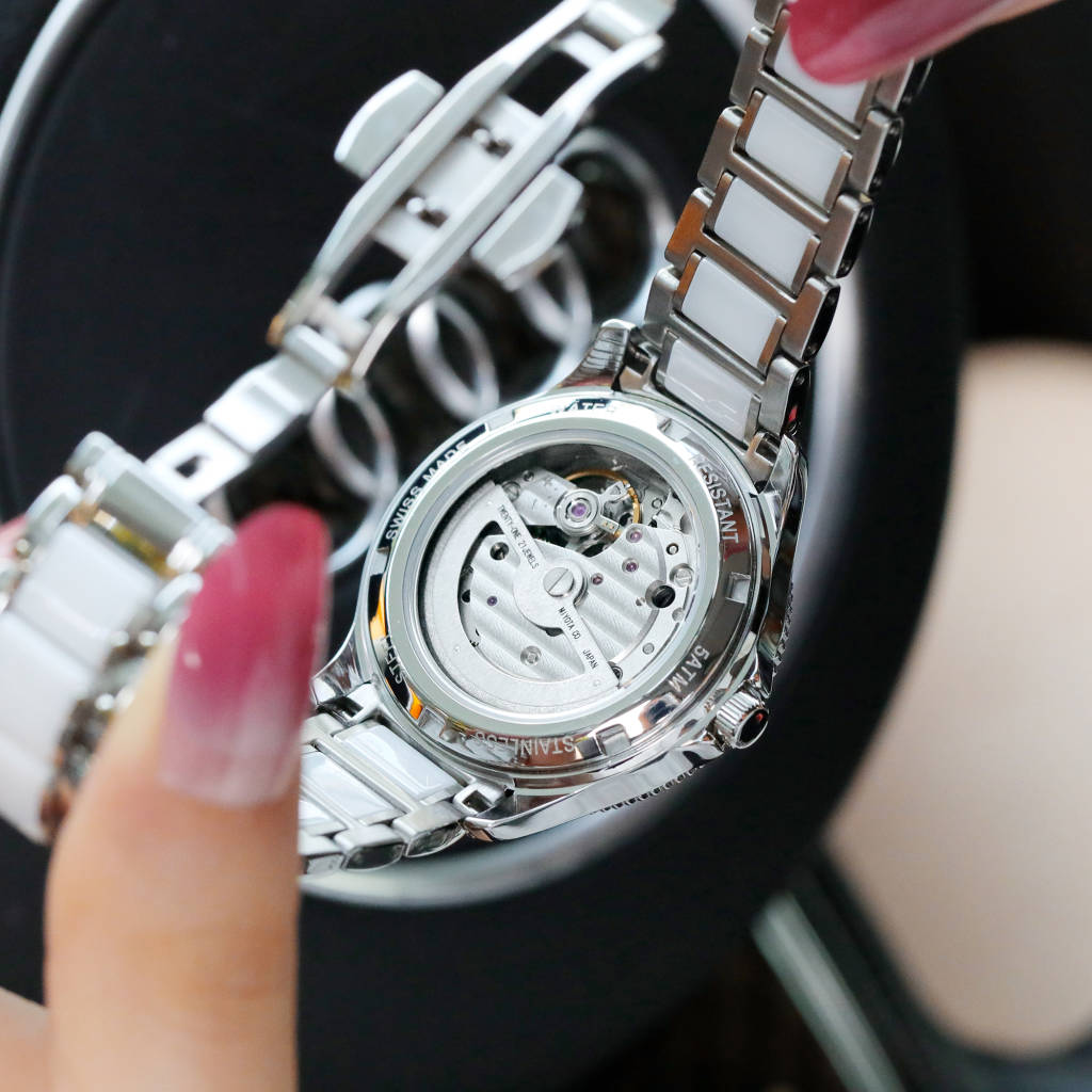 CHANEL J12山茶花高仿白陶瓷女錶 銀色花瓣鏤空款｜歐美奢侈品精品推薦