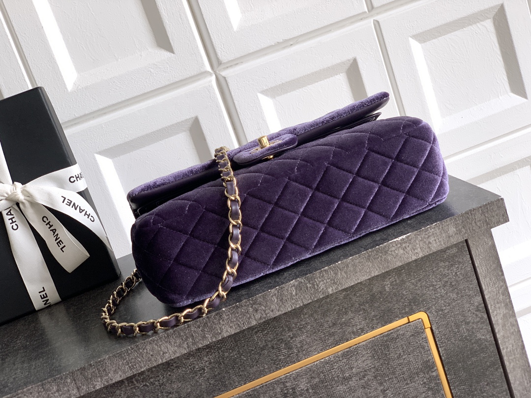 CHANEL A貨 2.55 紫羅蘭絨面菱格鏈條包 高雅迷人復古精品女包｜歐美奢侈品精品推薦