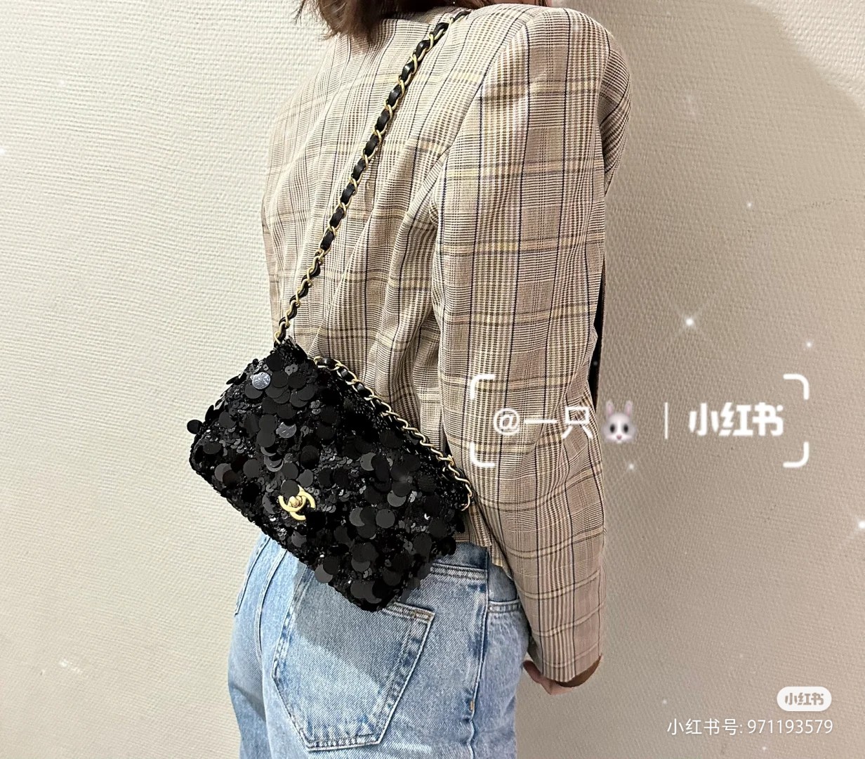 CHANEL 高仿 黑色亮片鏈條包 閃耀奢華質感派對精品女包｜歐美奢侈品精品推薦