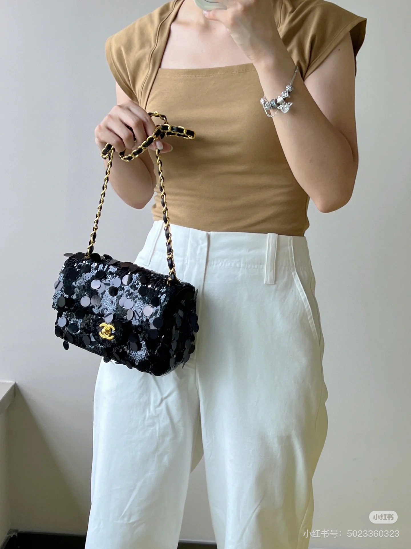 CHANEL 高仿 黑色亮片鏈條包 閃耀奢華質感派對精品女包｜歐美奢侈品精品推薦