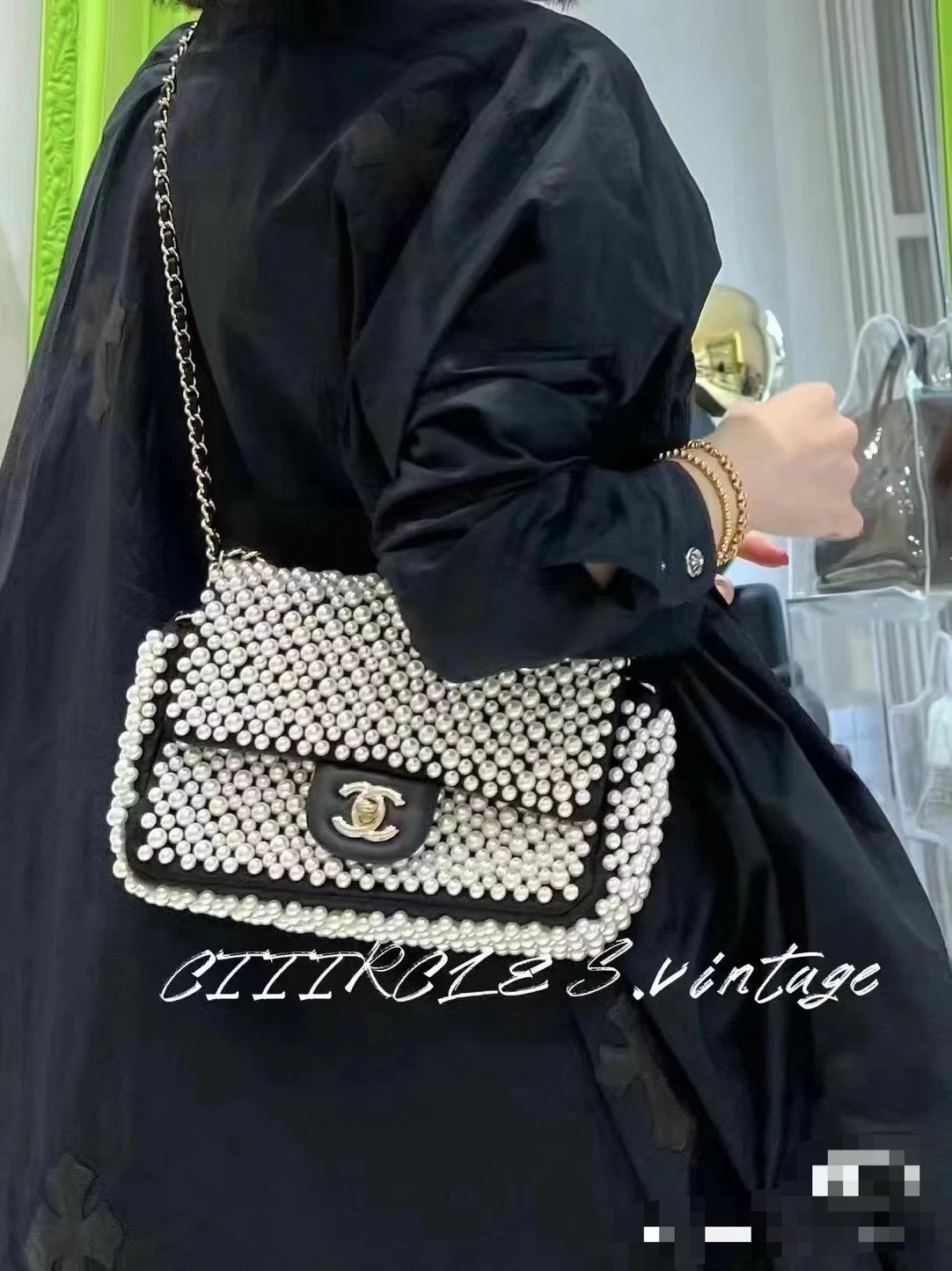 CHANEL 原單 2.55 滿鑽珍珠鏈條包 奢華閃耀高貴氣質女包｜歐美奢侈品精品推薦