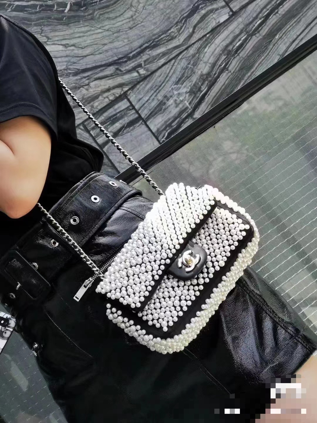 CHANEL 原單 2.55 滿鑽珍珠鏈條包 奢華閃耀高貴氣質女包｜歐美奢侈品精品推薦