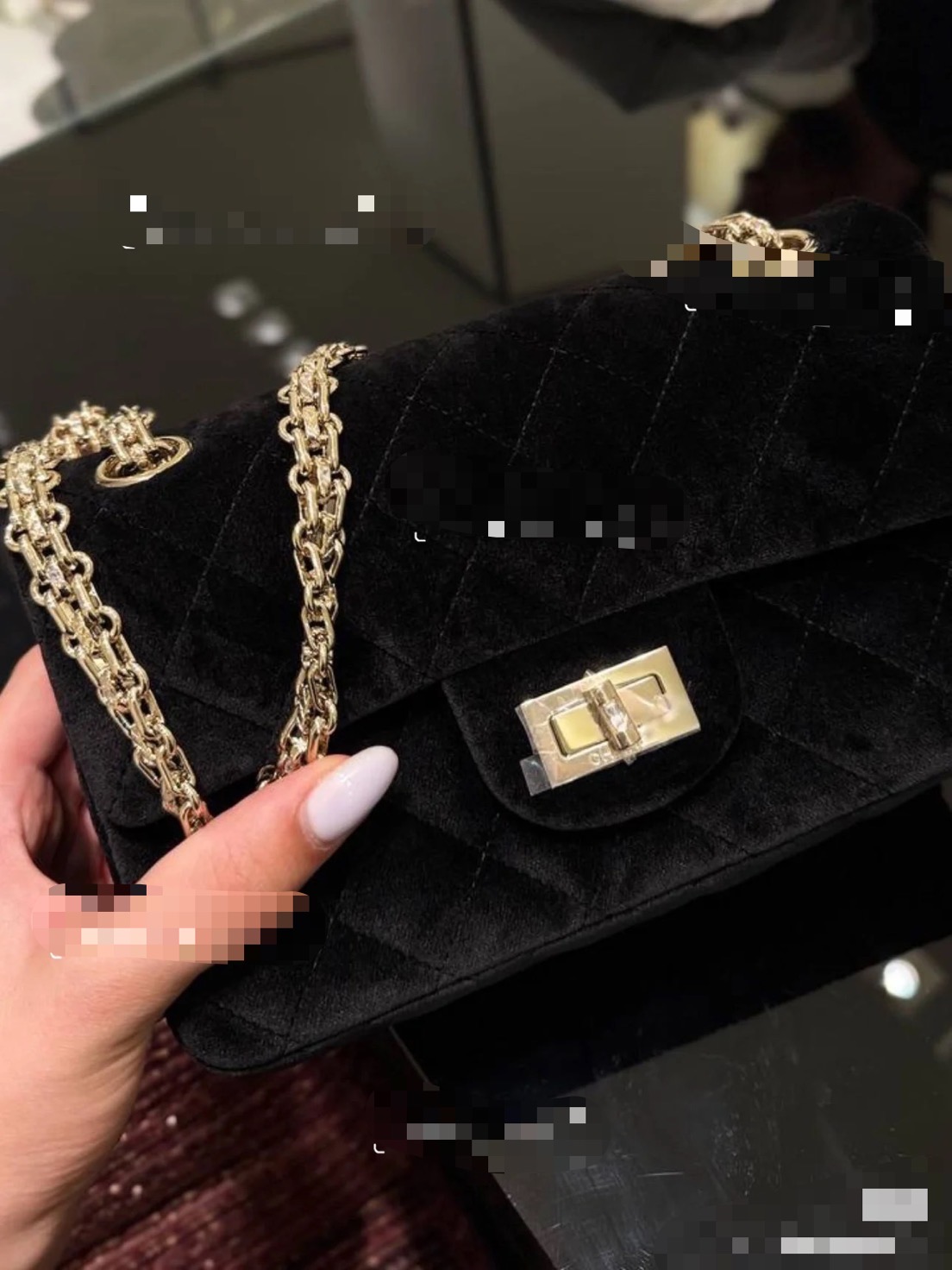CHANEL 高仿 2.55 黑色絲絨金鏈包 復古奢華高貴氣質女包｜歐美奢侈品精品推薦
