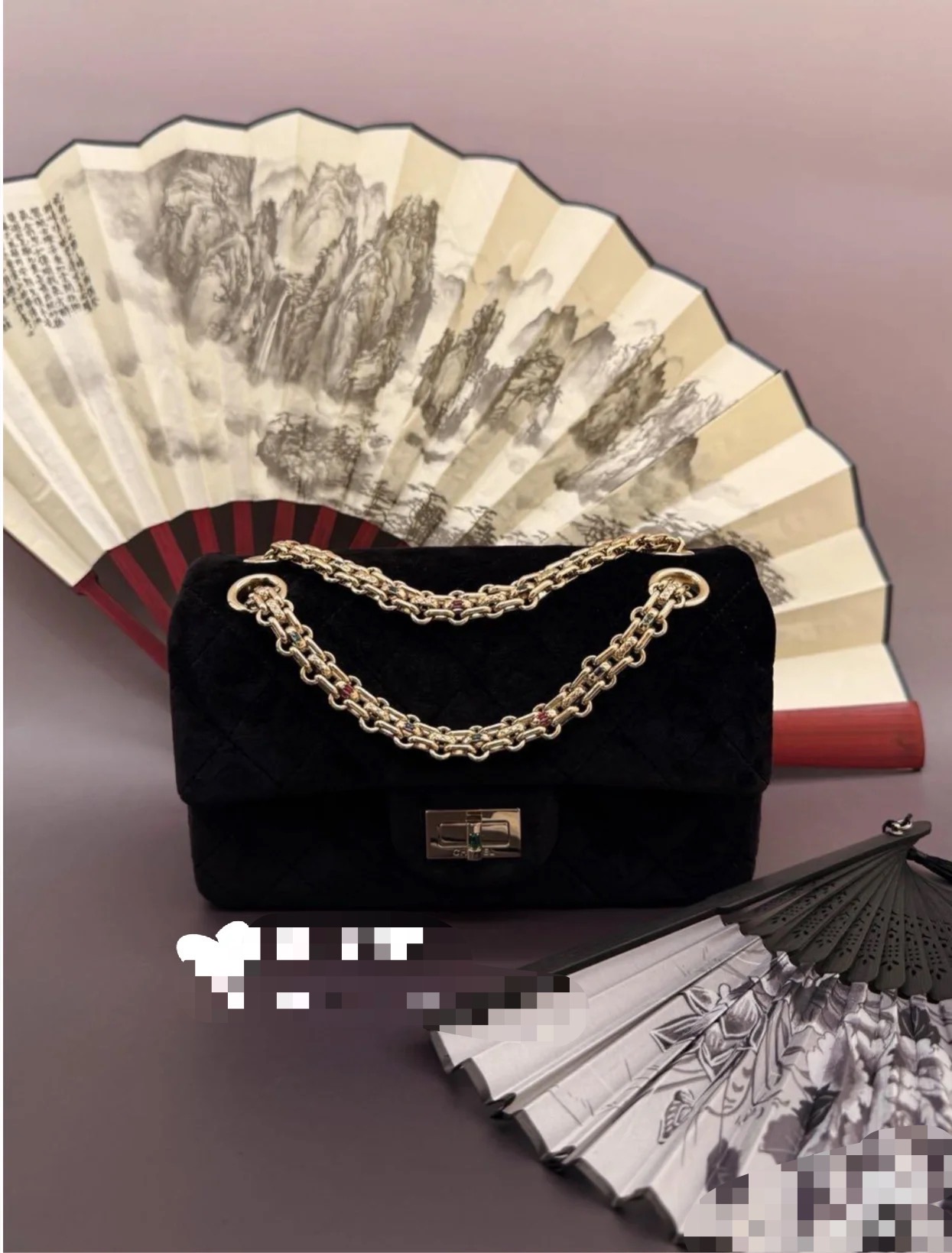 CHANEL 高仿 2.55 黑色絲絨金鏈包 復古奢華高貴氣質女包｜歐美奢侈品精品推薦