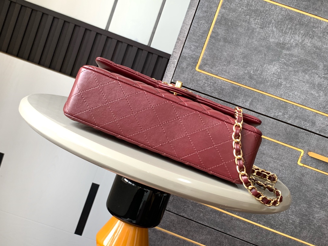 CHANEL A貨 2.55 酒紅色菱格鏈條包 優雅典藏高級精品女包｜歐美奢侈品精品推薦