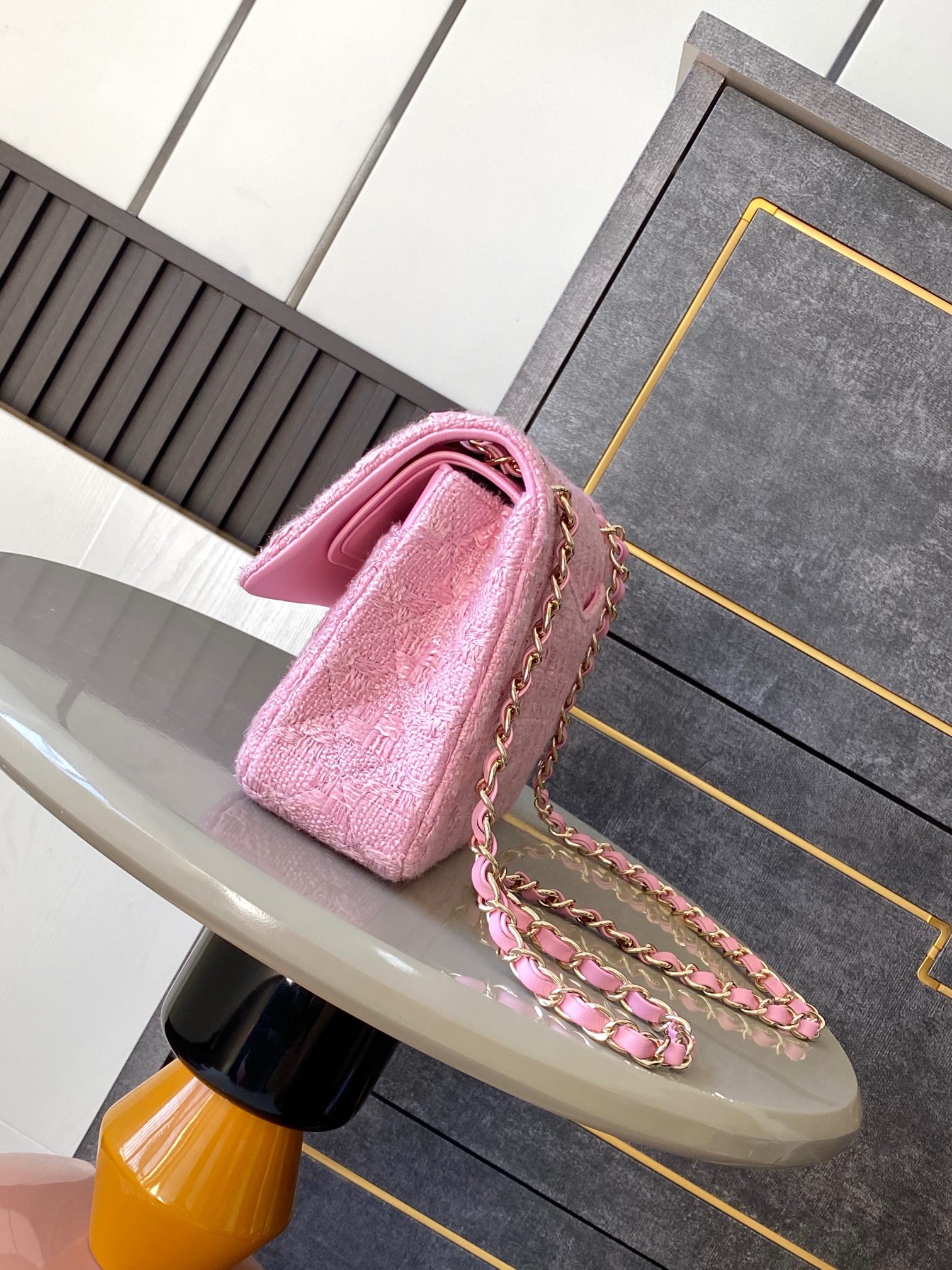 CHANEL 原單 2.55 粉色粗花呢菱格鏈條包 甜美氣質精品女包｜歐美奢侈品精品推薦