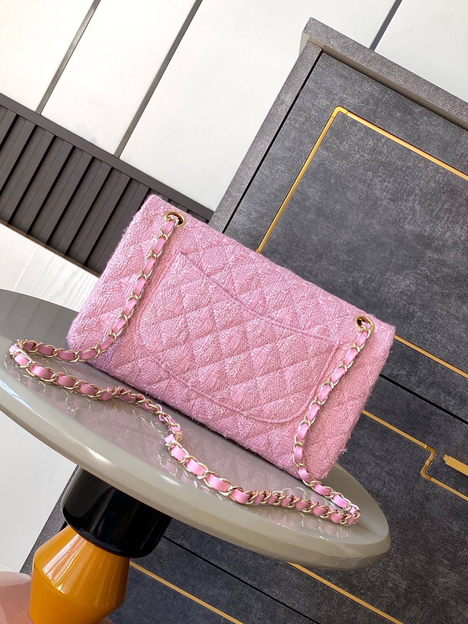 CHANEL 原單 2.55 粉色粗花呢菱格鏈條包 甜美氣質精品女包｜歐美奢侈品精品推薦