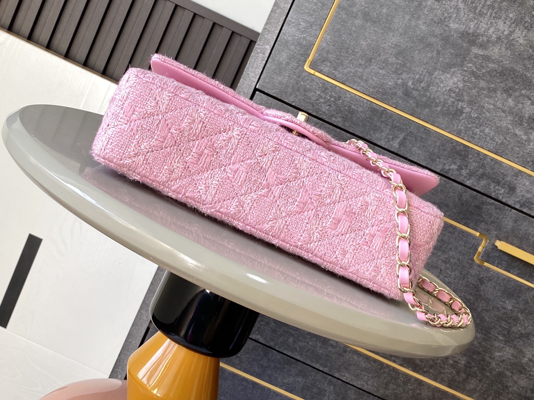 CHANEL 原單 2.55 粉色粗花呢菱格鏈條包 甜美氣質精品女包｜歐美奢侈品精品推薦