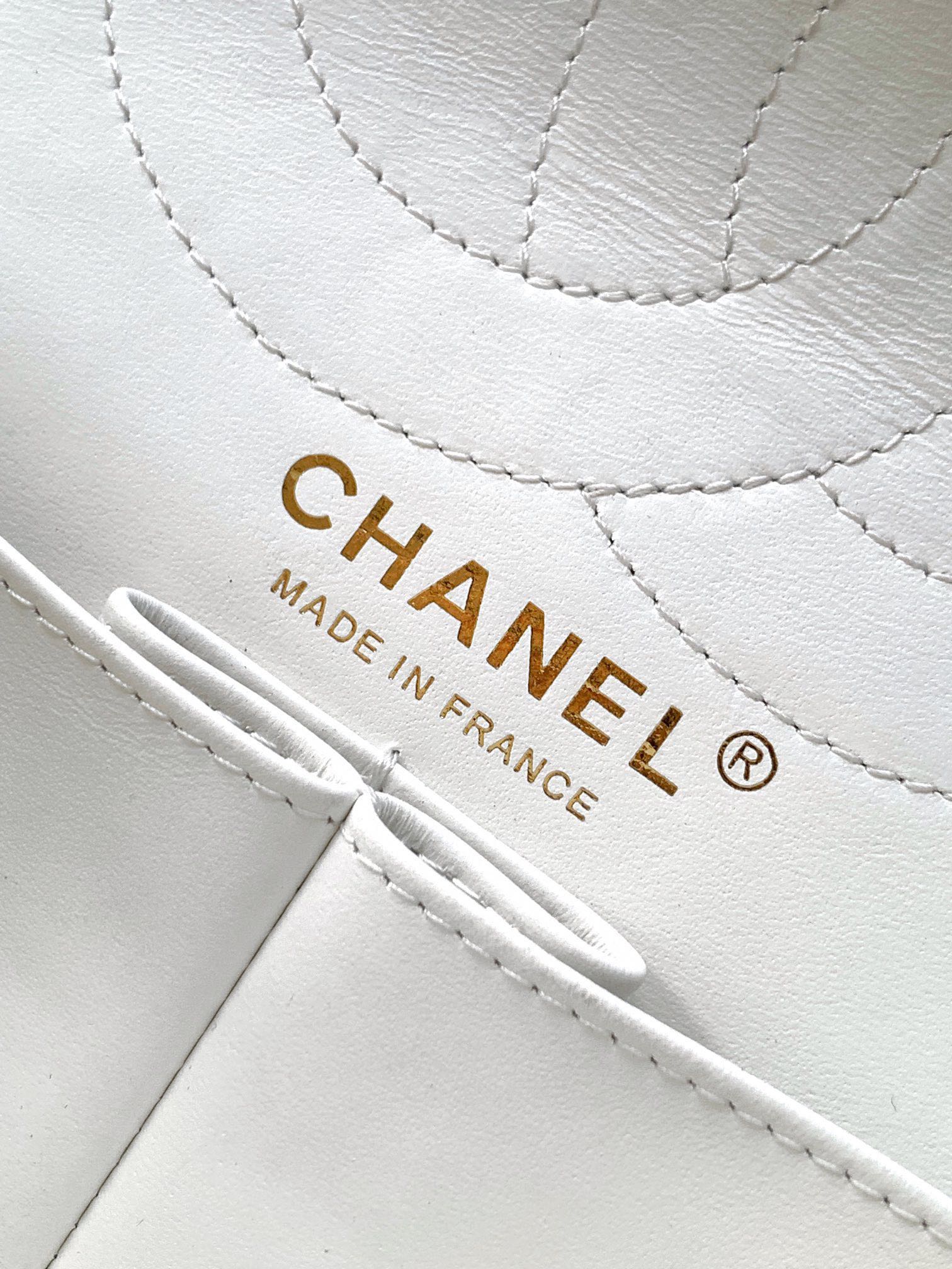 CHANEL 高仿 2.55 白紅徽章鏈條包 菱格復古精品肩背包｜歐美奢侈品精品推薦