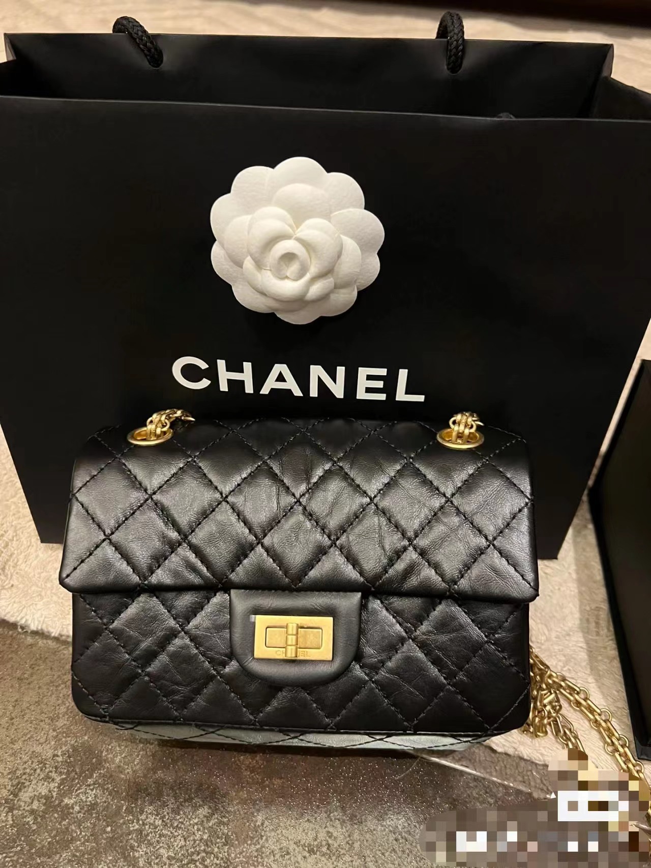 CHANEL A貨 2.55 黑色金扣菱格鏈條包 經典復古風手提肩背包｜歐美奢侈品精品推薦