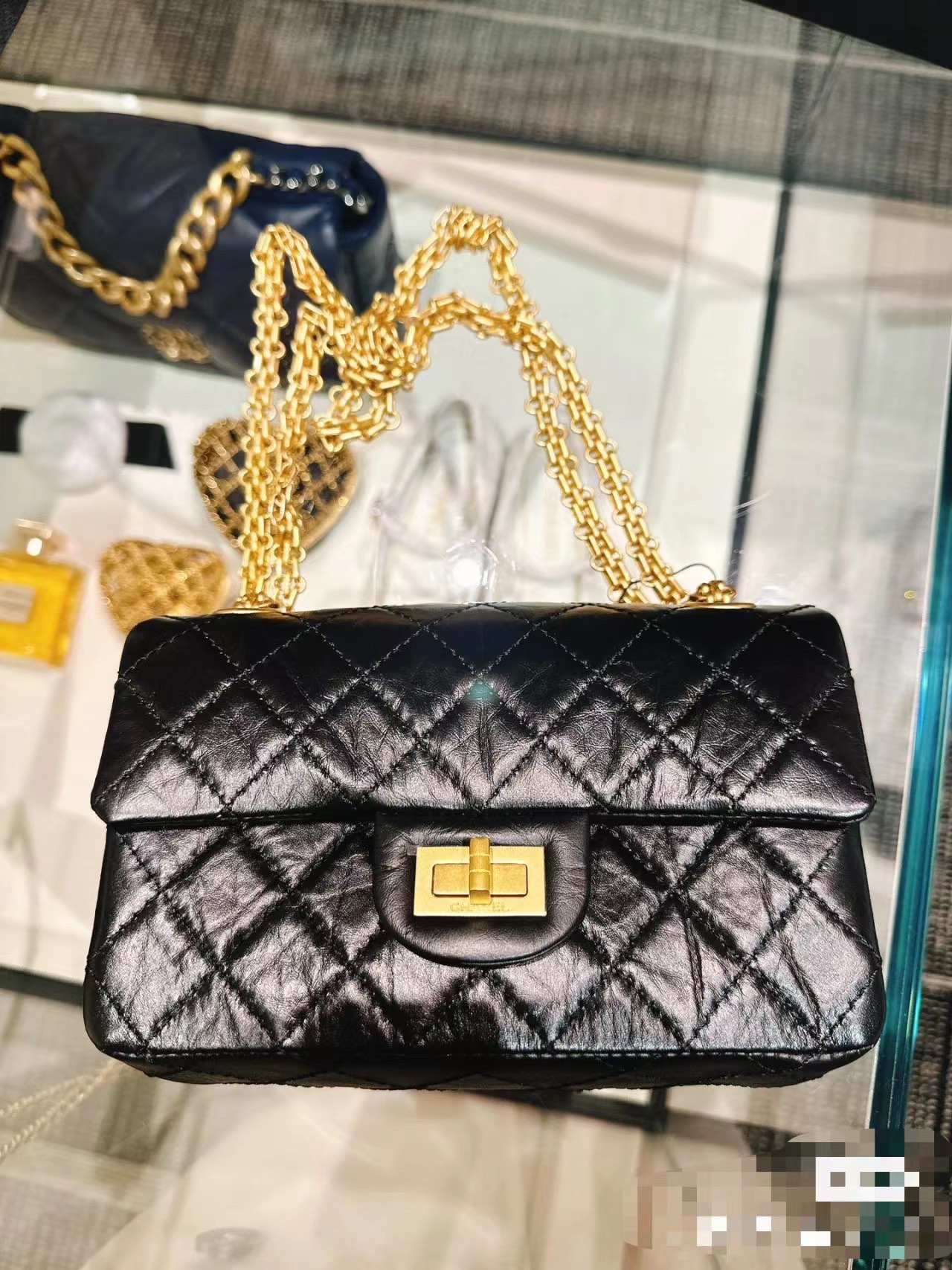 CHANEL A貨 2.55 黑色金扣菱格鏈條包 經典復古風手提肩背包｜歐美奢侈品精品推薦