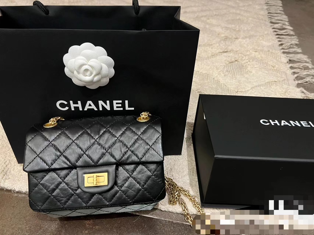 CHANEL A貨 2.55 黑色金扣菱格鏈條包 經典復古風手提肩背包｜歐美奢侈品精品推薦